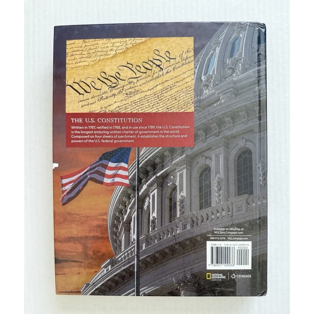 American Government Cengage 2022 Hardcover ISBN 9780357109038